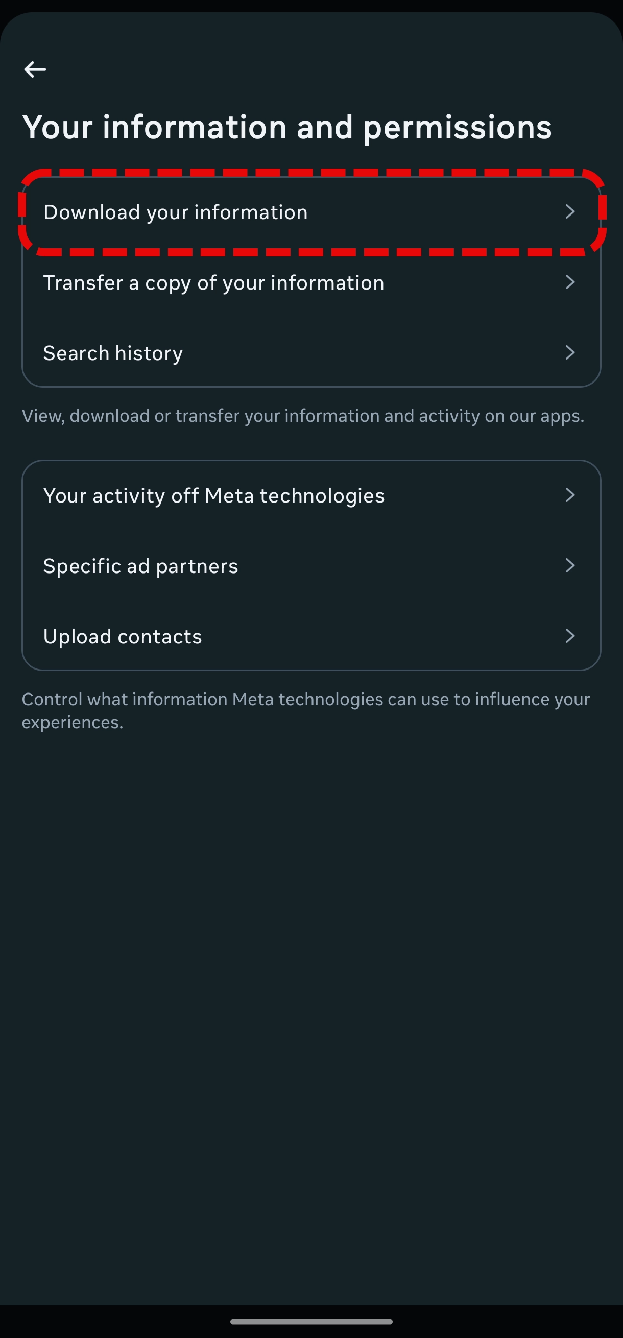 Instagram Download Information